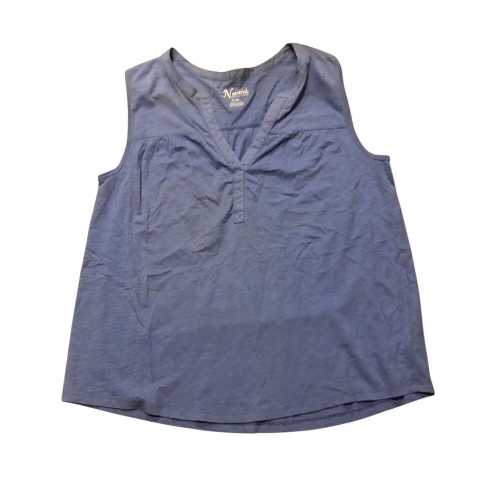 Natural Reflections light purple sleeveless vee neck tunic NWT size L